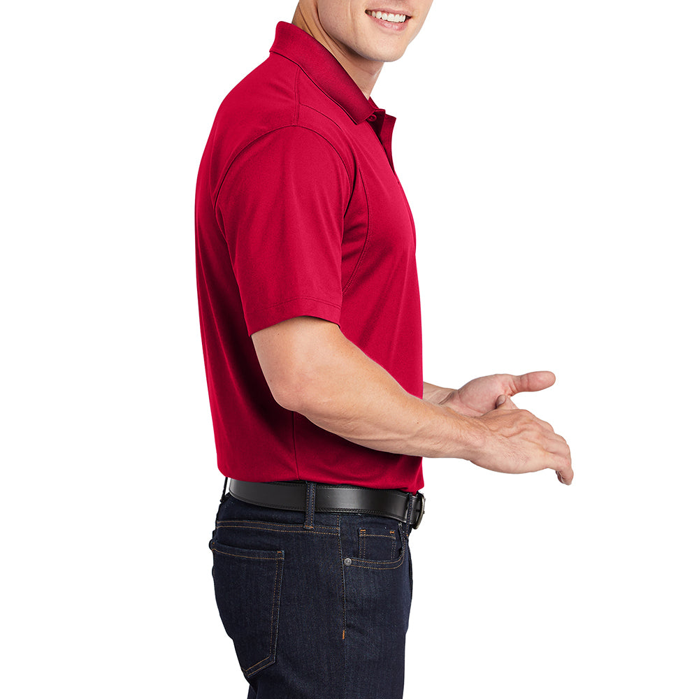 Men's Short Sleeve Moisture-Wicking Micropique Sport Wick Classic Polo T-shirt