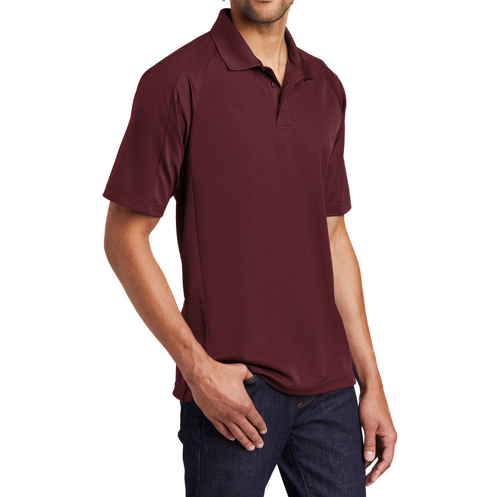 Yellow Rooster Men's Dri-Mesh Ultra Dry Breathable Pro Polo Shirt