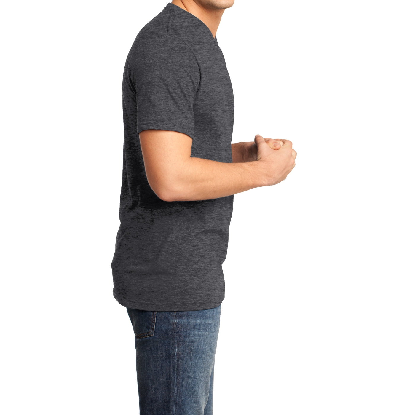 Men's Young Very Important Tee V-Neck - Heathered Charcoal