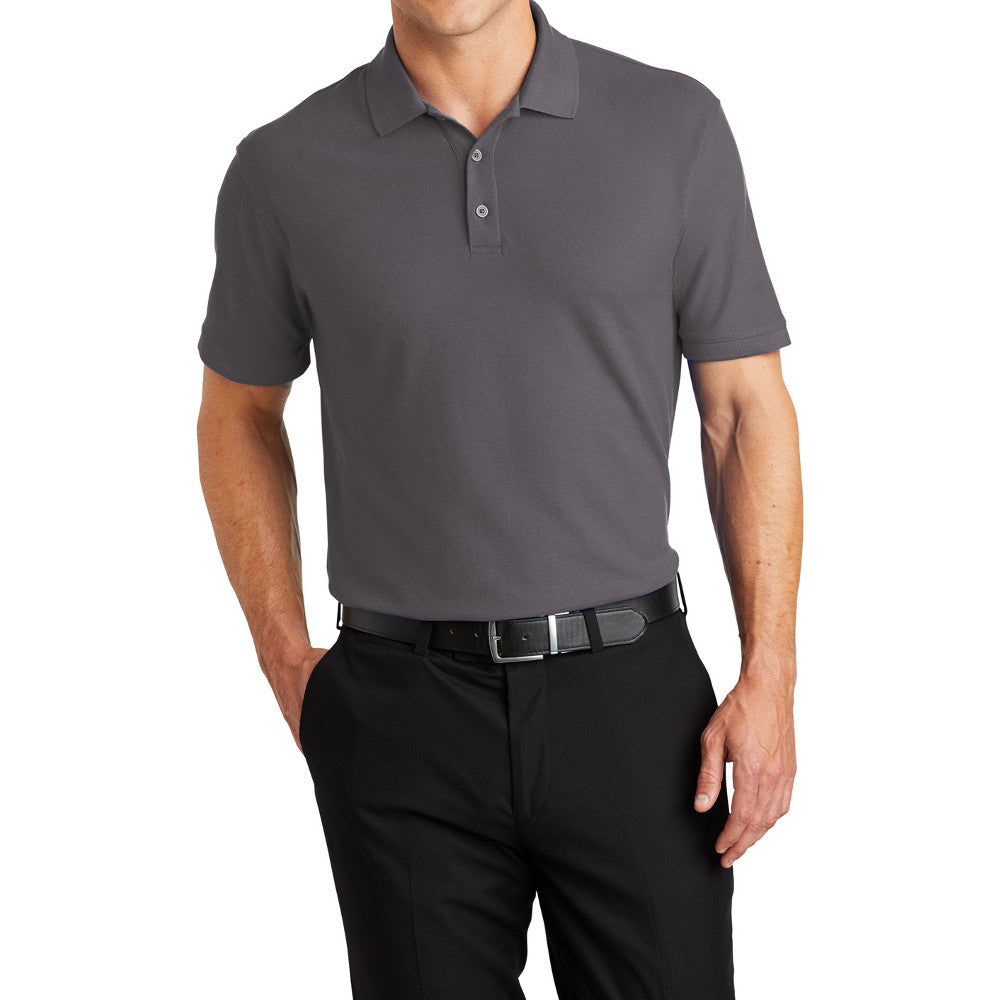 Men's Short Sleeve Core Classic Pique Polo Shirt for Everyday Wear