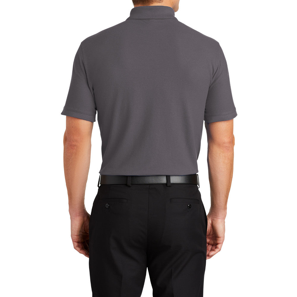 Men's Short Sleeve Core Classic Pique Polo Shirt for Everyday Wear