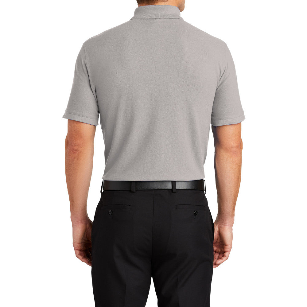 Men's Short Sleeve Core Classic Pique Polo Shirt for Everyday Wear