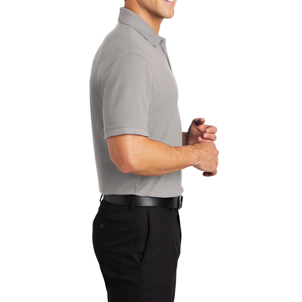 Men's Short Sleeve Core Classic Pique Polo Shirt for Everyday Wear