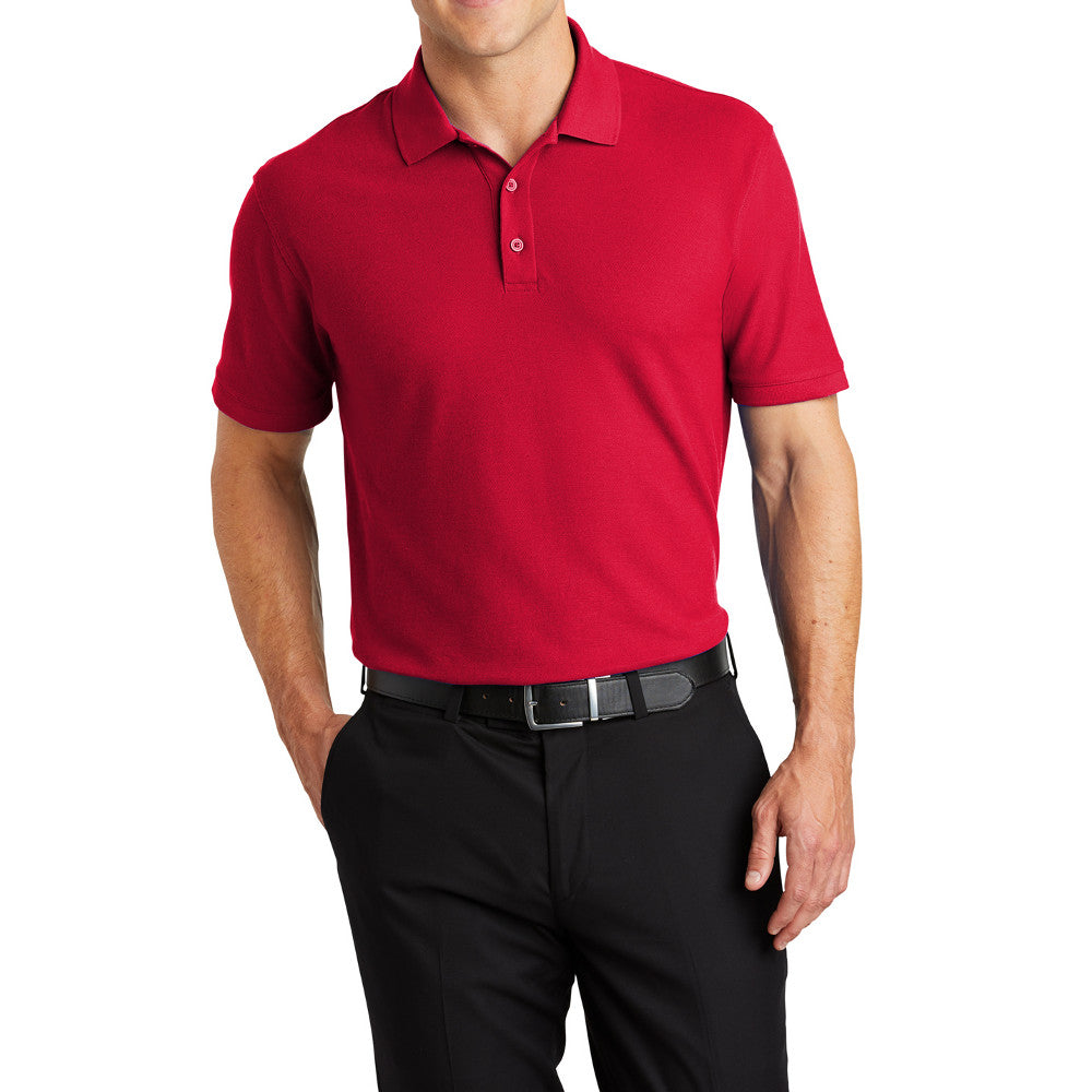 Men's Short Sleeve Core Classic Pique Polo Shirt for Everyday Wear