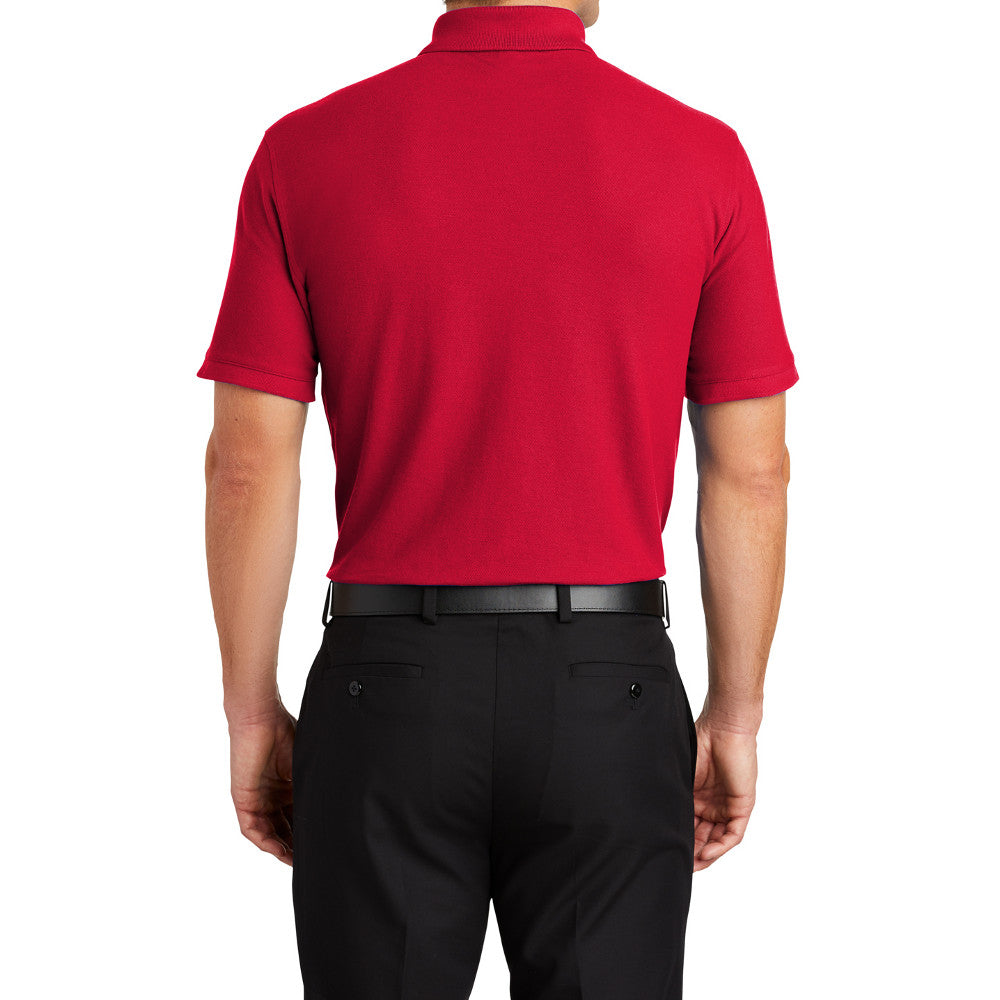 Men's Short Sleeve Core Classic Pique Polo Shirt for Everyday Wear