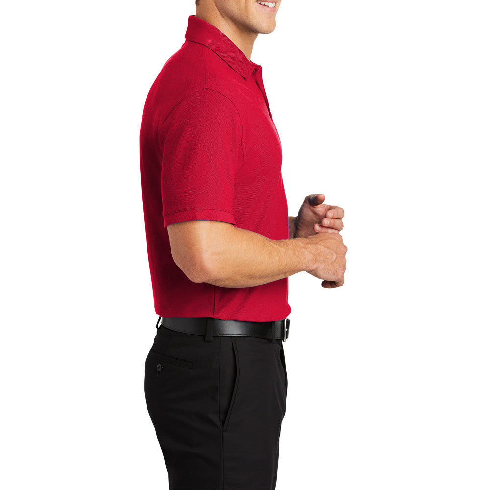 Men's Short Sleeve Core Classic Pique Polo Shirt for Everyday Wear