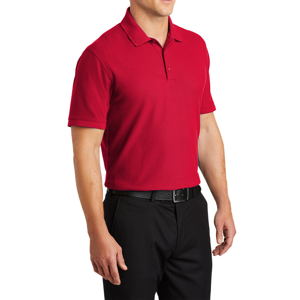 Men's Short Sleeve Core Classic Pique Polo Shirt for Everyday Wear