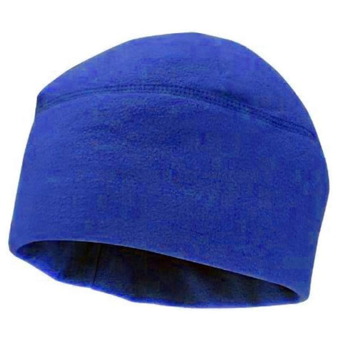 Microfleece Winter Watch Cap, Warm Polar Fleece Beanie Blue