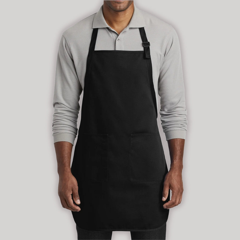 Men's Full-Length Two-Pocket Bib Apron
