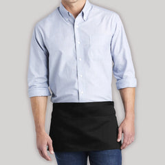 Men's Versatile Three-Pocket Waitstaff Durable Apron