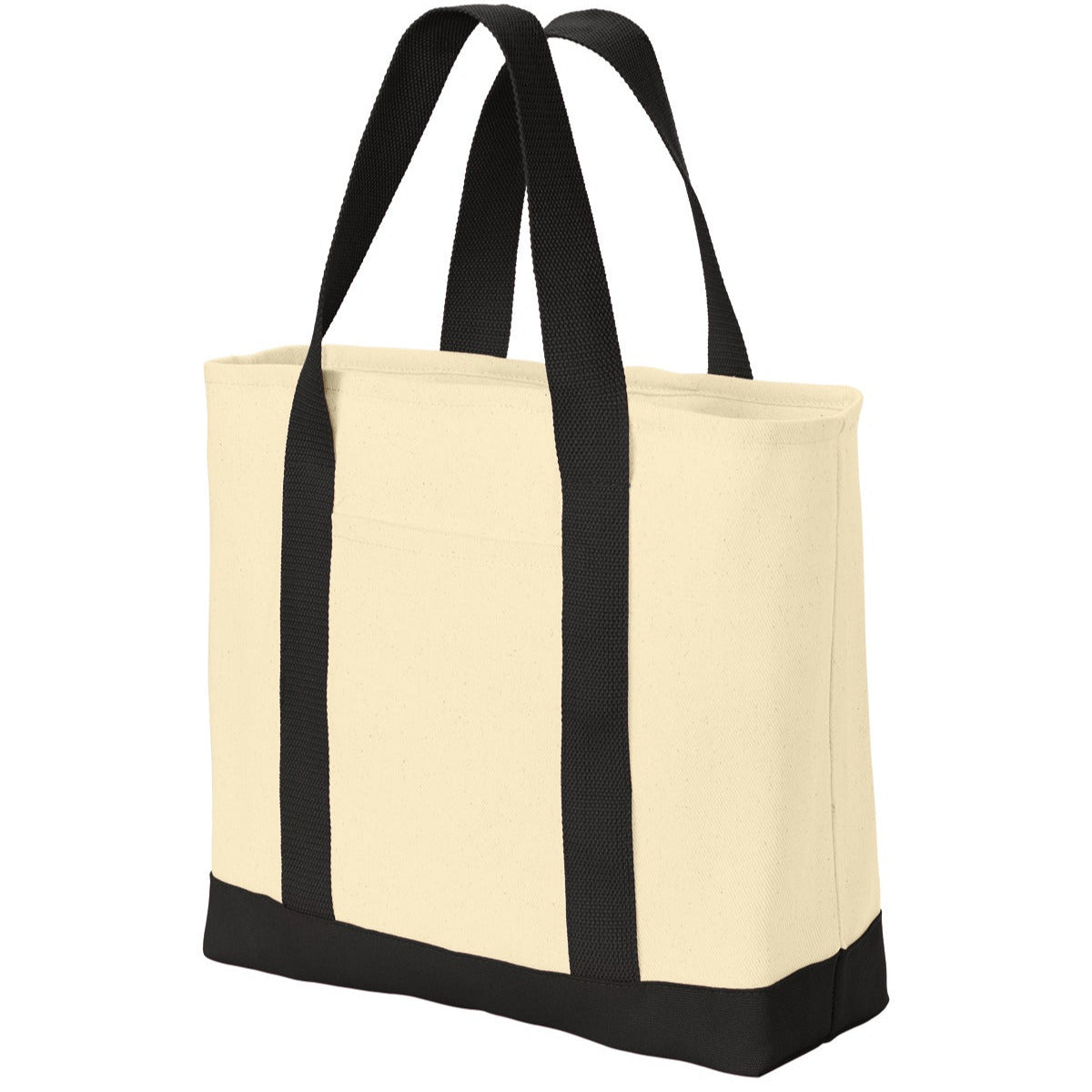 Ideal Twill Two-Tone Shopping Tote Bag