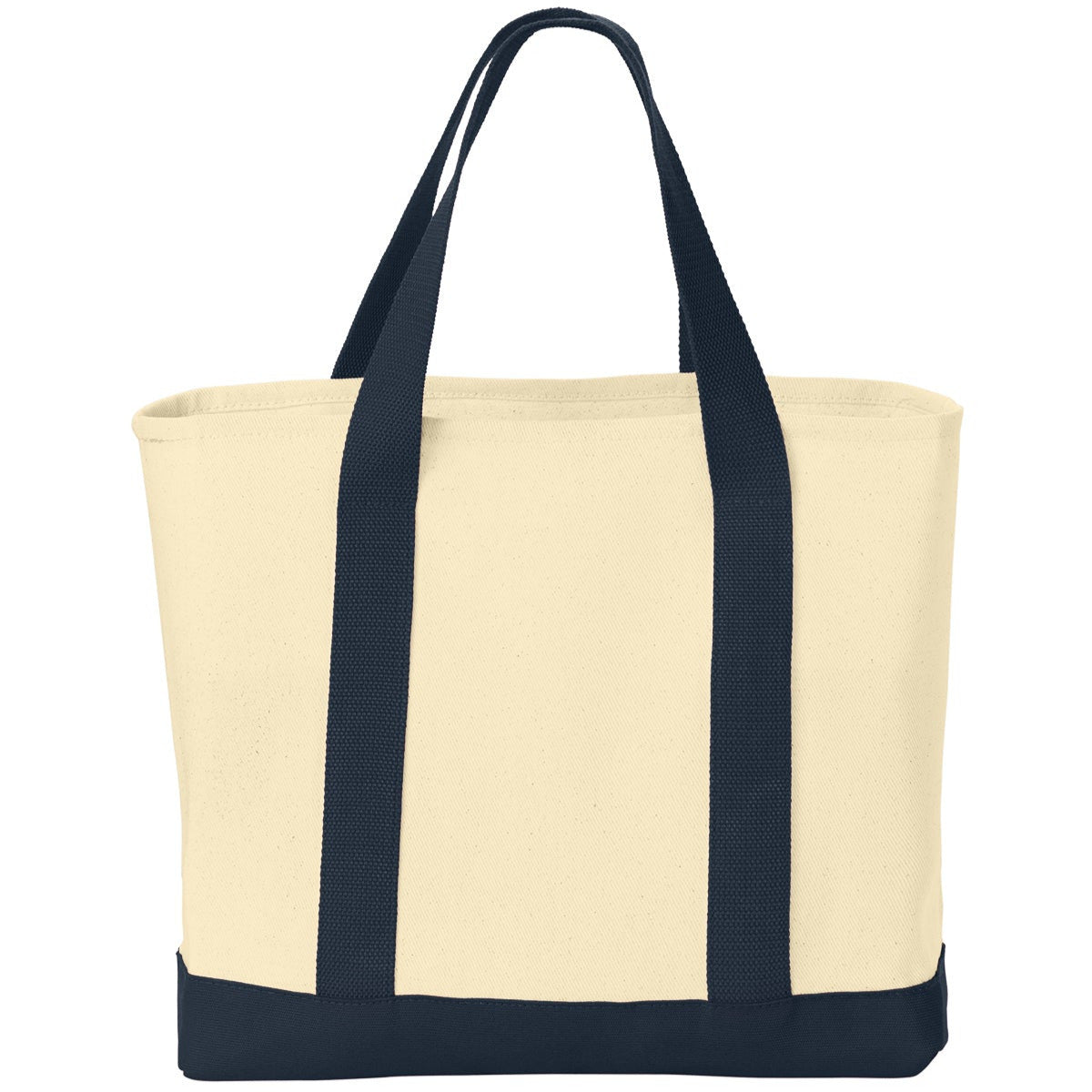 Ideal Twill Two-Tone Shopping Tote Bag