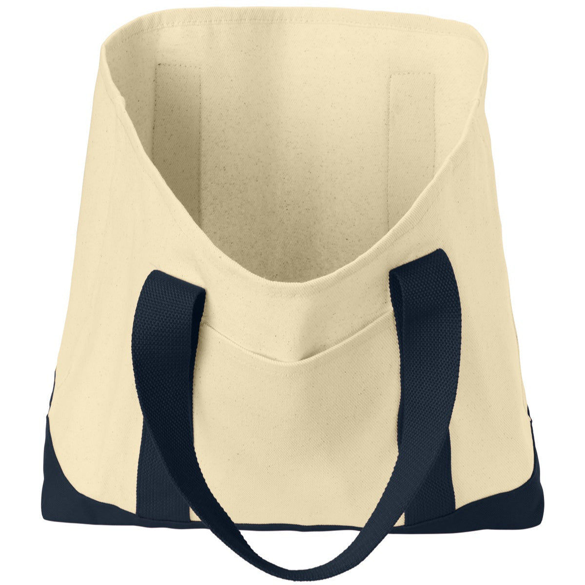 Ideal Twill Two-Tone Shopping Tote Bag