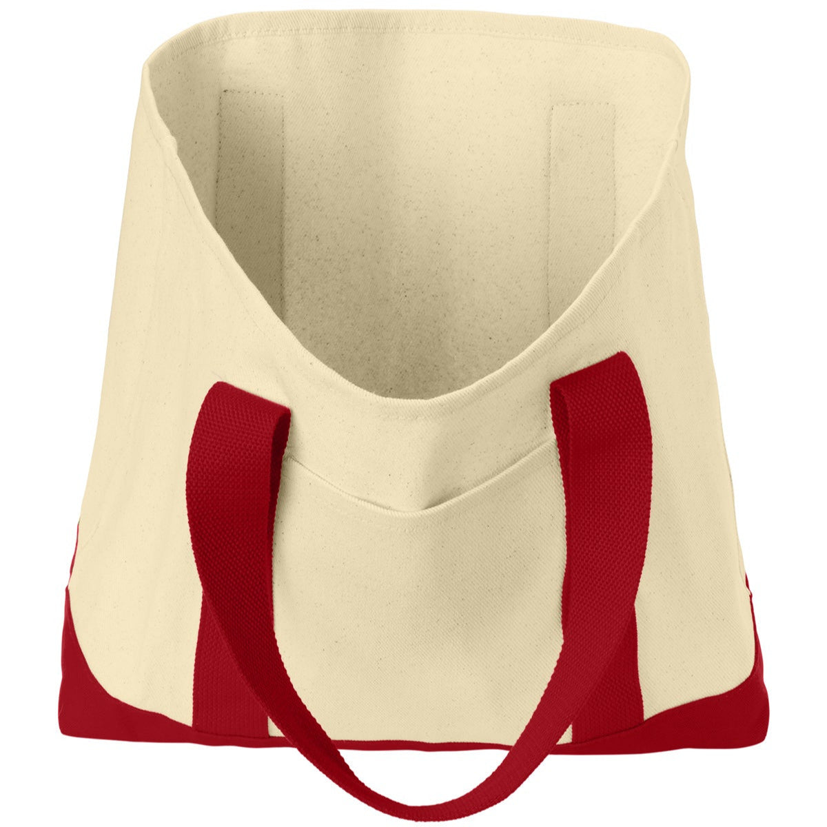 Ideal Twill Two-Tone Shopping Tote Bag