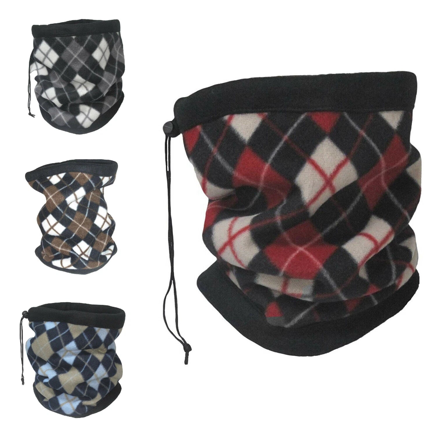 Winter Fleece Neck Gaiter Warmer For Men Women Skiing Face Mask