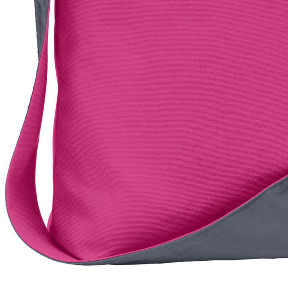 Cotton Canvas Sling Bag Reversible Design with Single Shoulder Strap