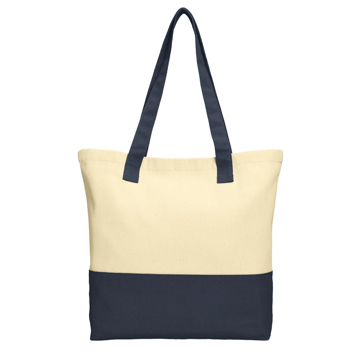 Colorblock Cotton Tote Modern Style with Everyday Function