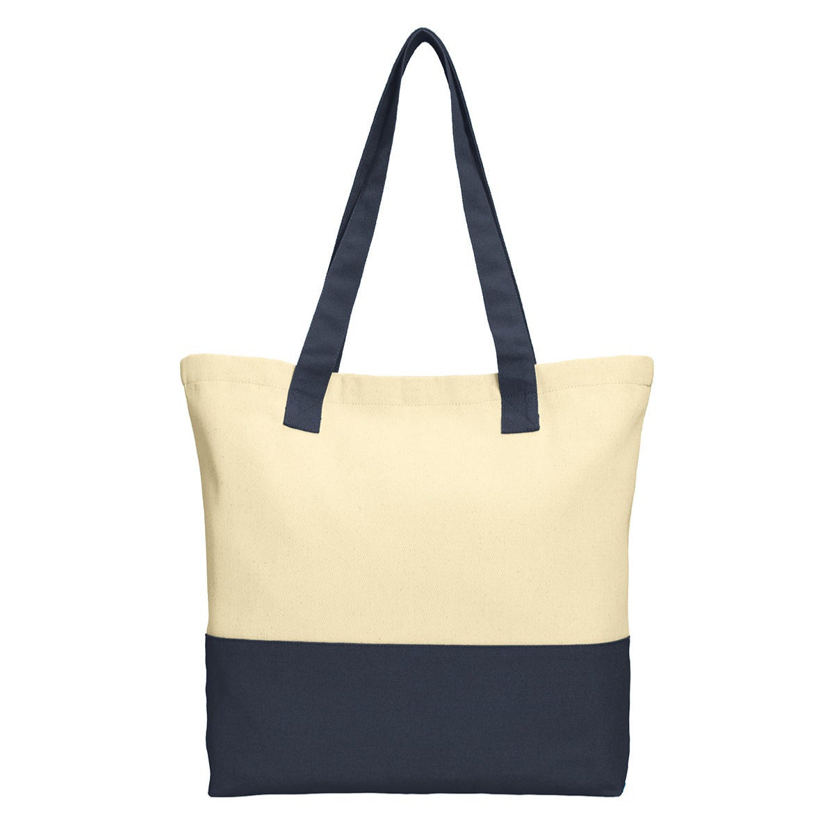 Colorblock Cotton Tote Modern Style with Everyday Function