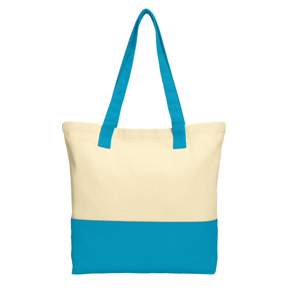 Colorblock Cotton Tote Modern Style with Everyday Function