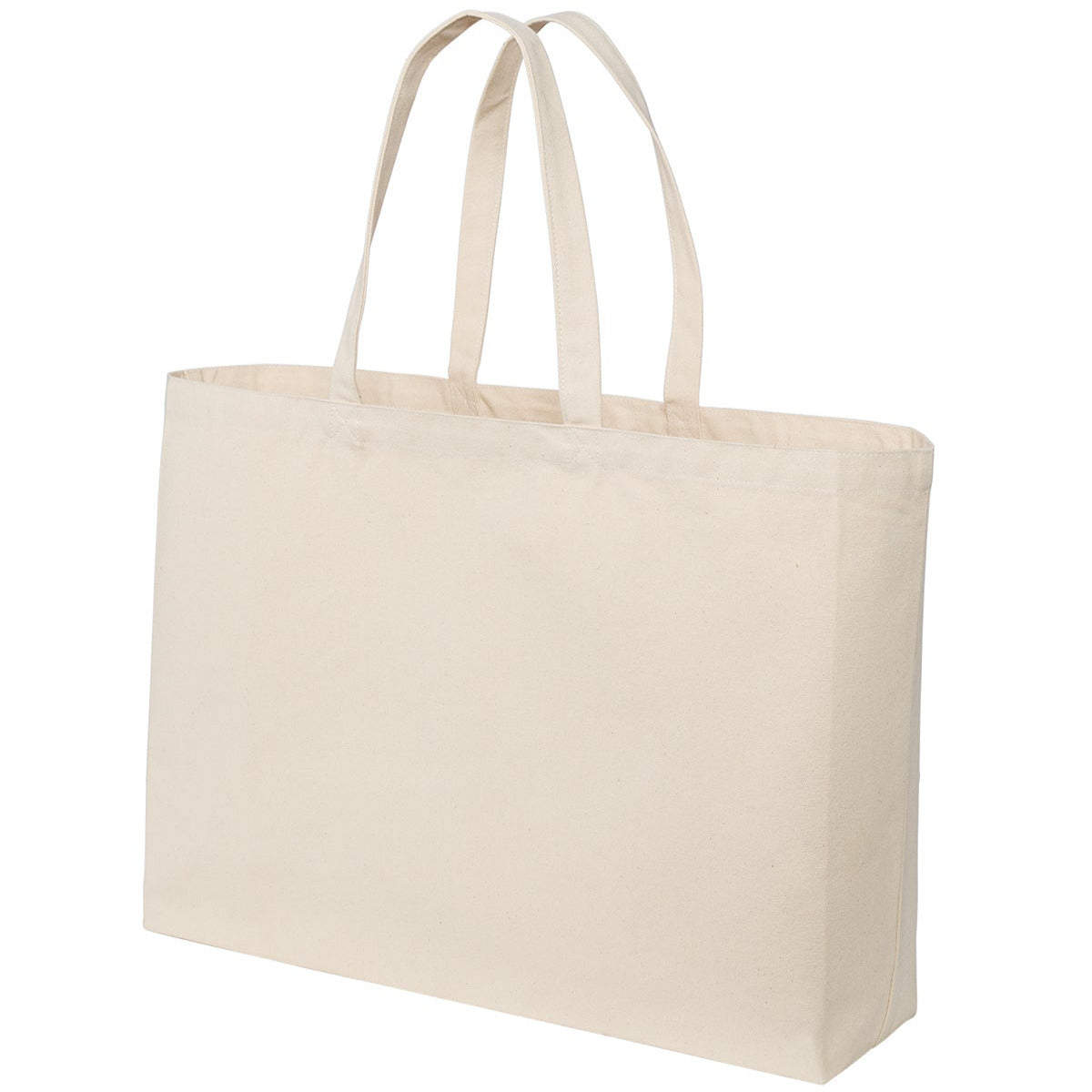 Cotton Canvas Jumbo Tote with Spacious Interior