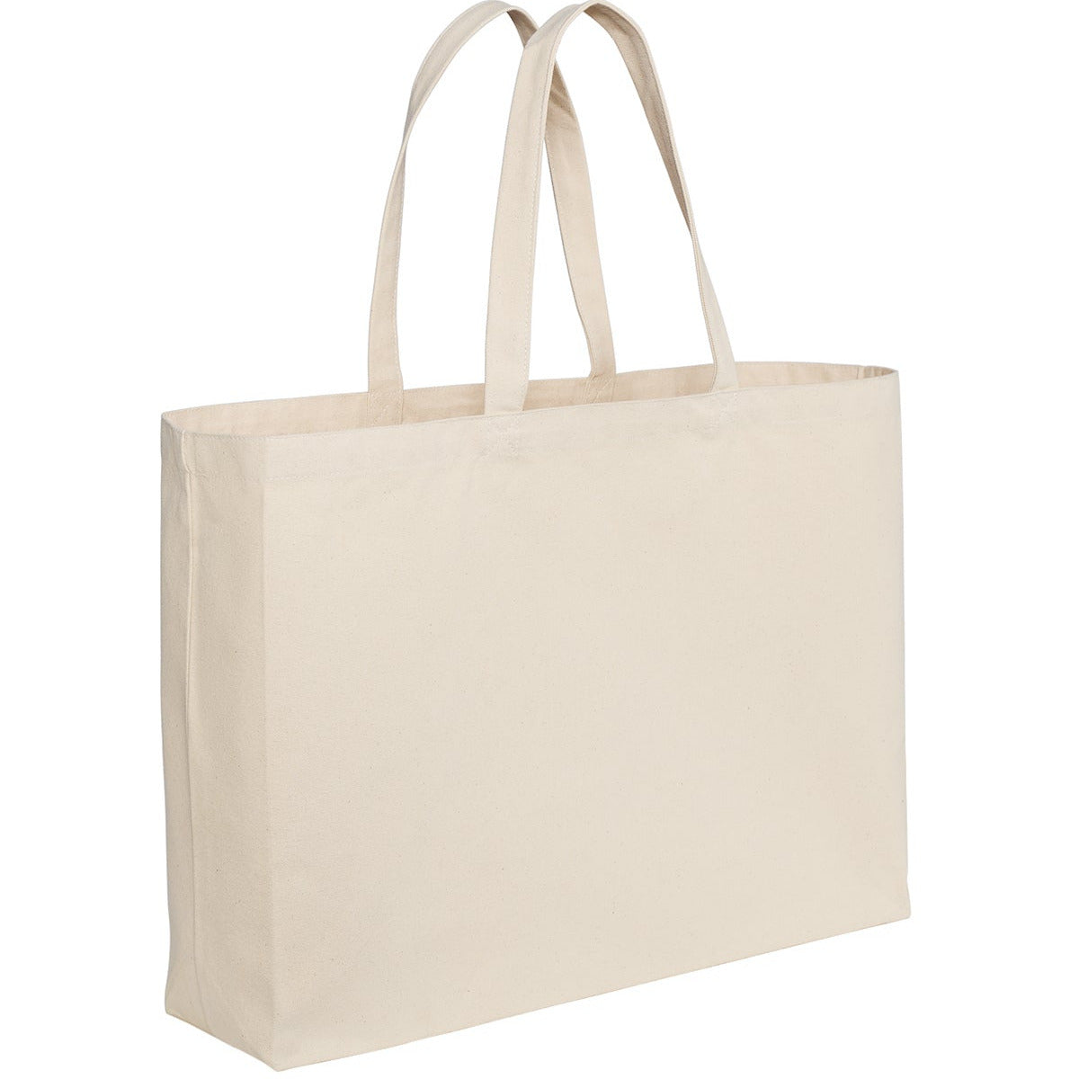 Cotton Canvas Jumbo Tote with Spacious Interior