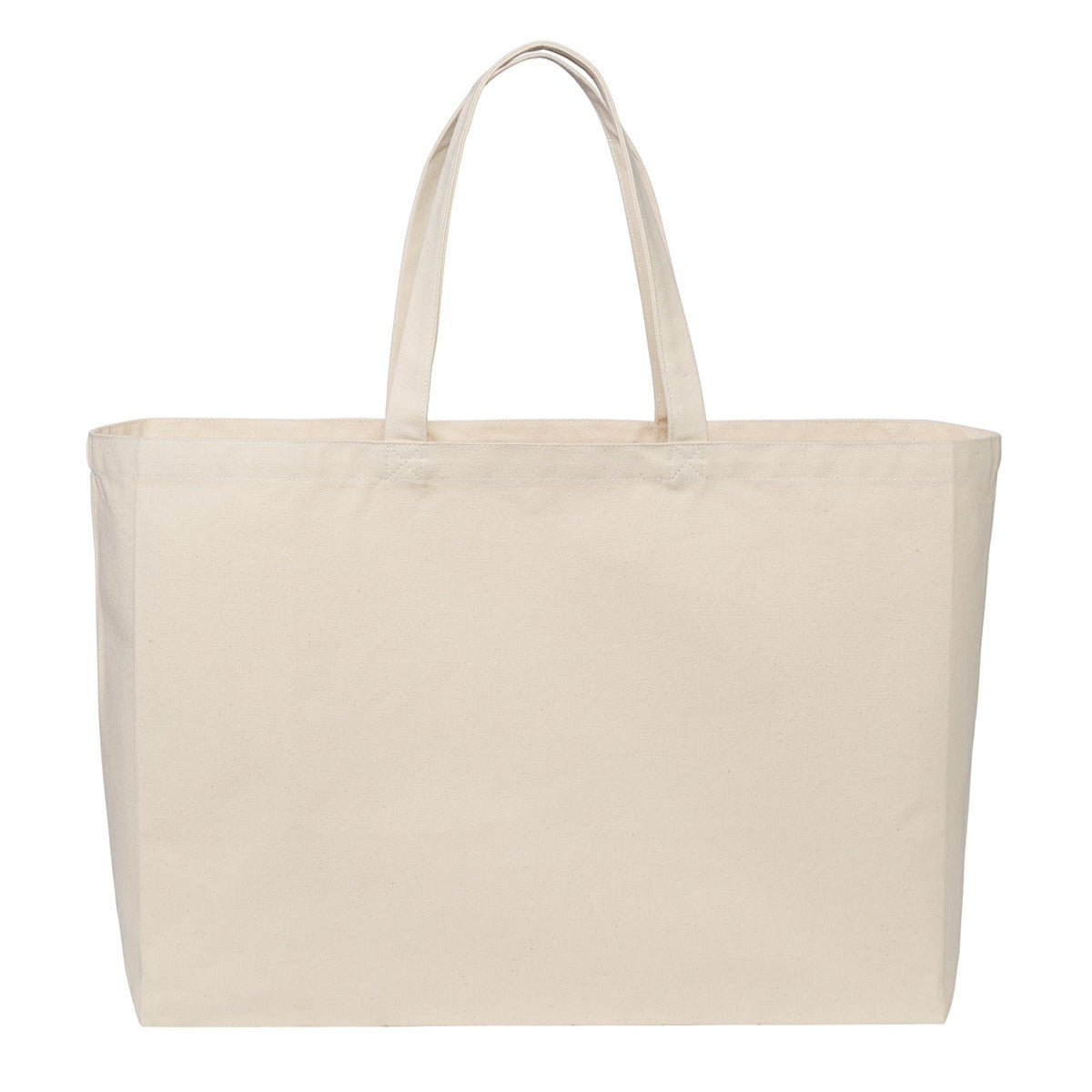 Cotton Canvas Jumbo Tote with Spacious Interior