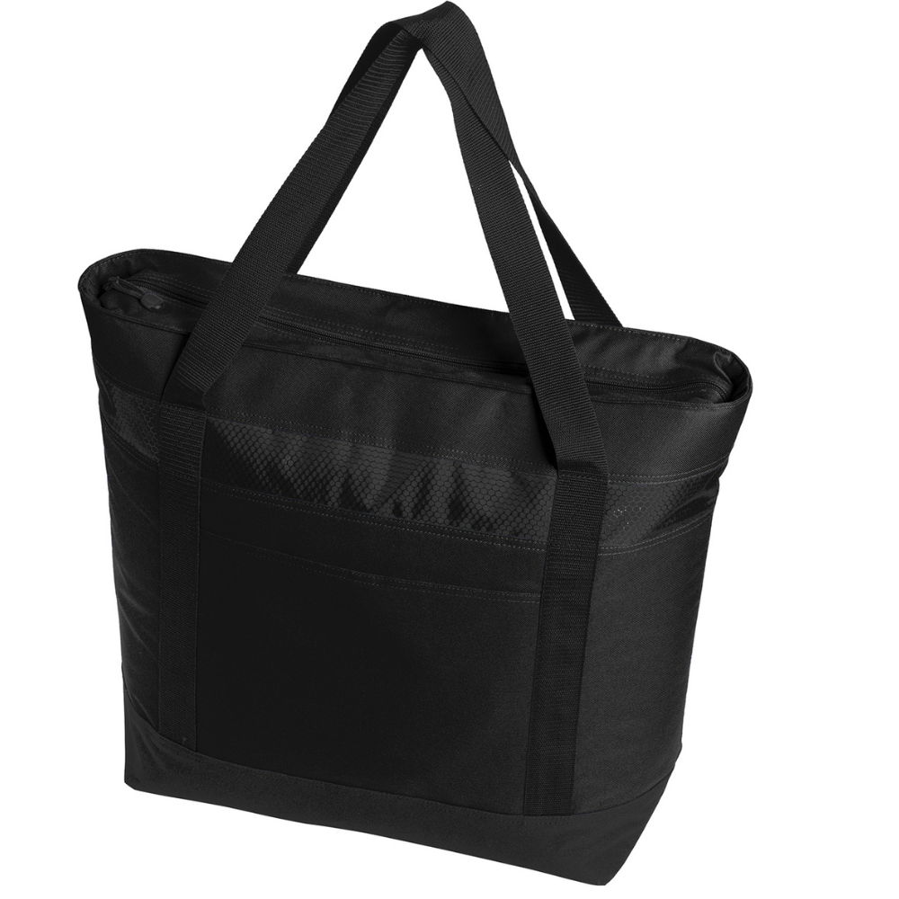 Large Tote Cooler Bag with Zippered Top & Water-Resistant Lining