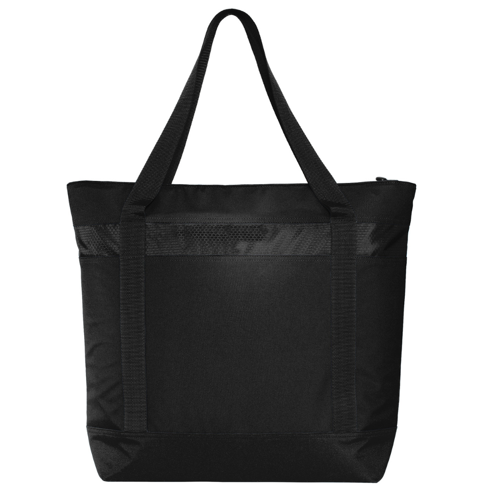 Large Tote Cooler Bag with Zippered Top & Water-Resistant Lining