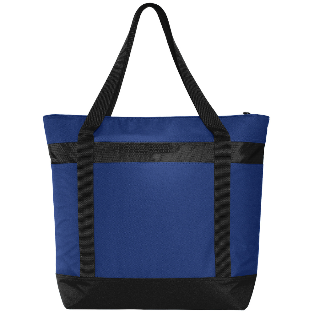 Large Tote Cooler Bag with Zippered Top & Water-Resistant Lining