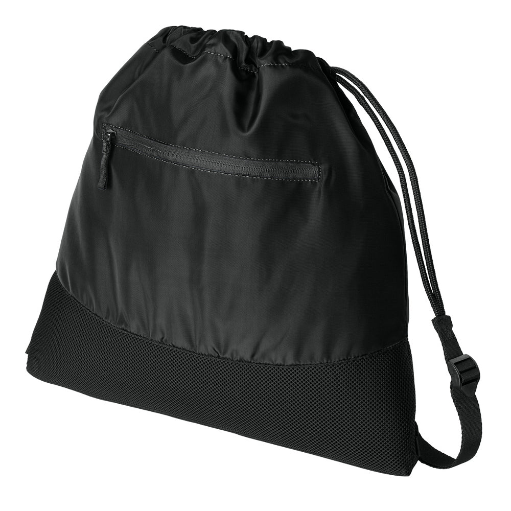 Agility Mesh Drawcord Closure Front Zippered Pocket Cinch