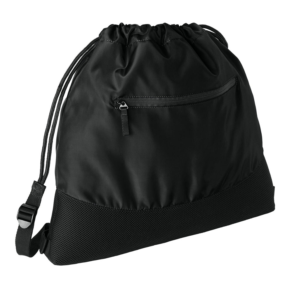 Agility Mesh Drawcord Closure Front Zippered Pocket Cinch