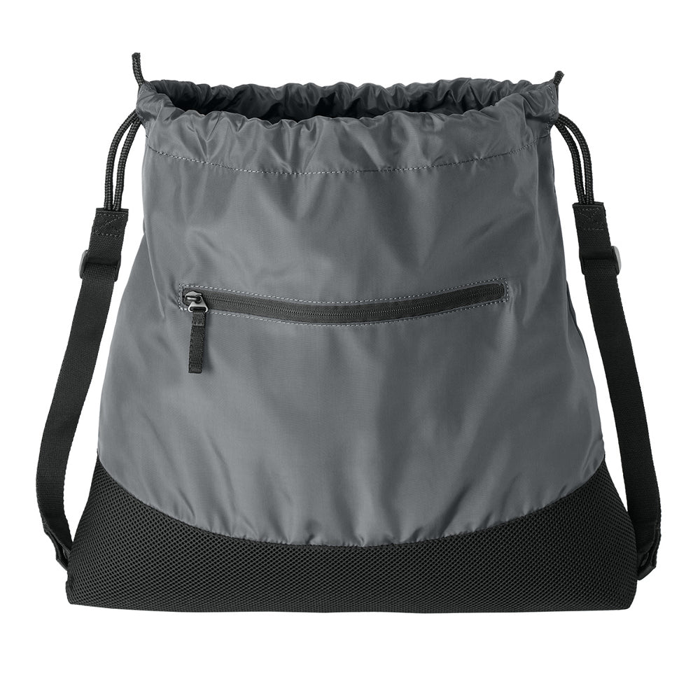Agility Mesh Drawcord Closure Front Zippered Pocket Cinch