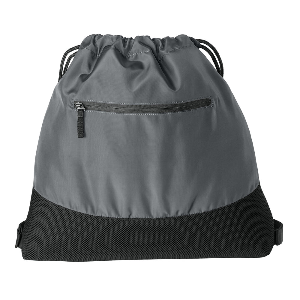 Agility Mesh Drawcord Closure Front Zippered Pocket Cinch