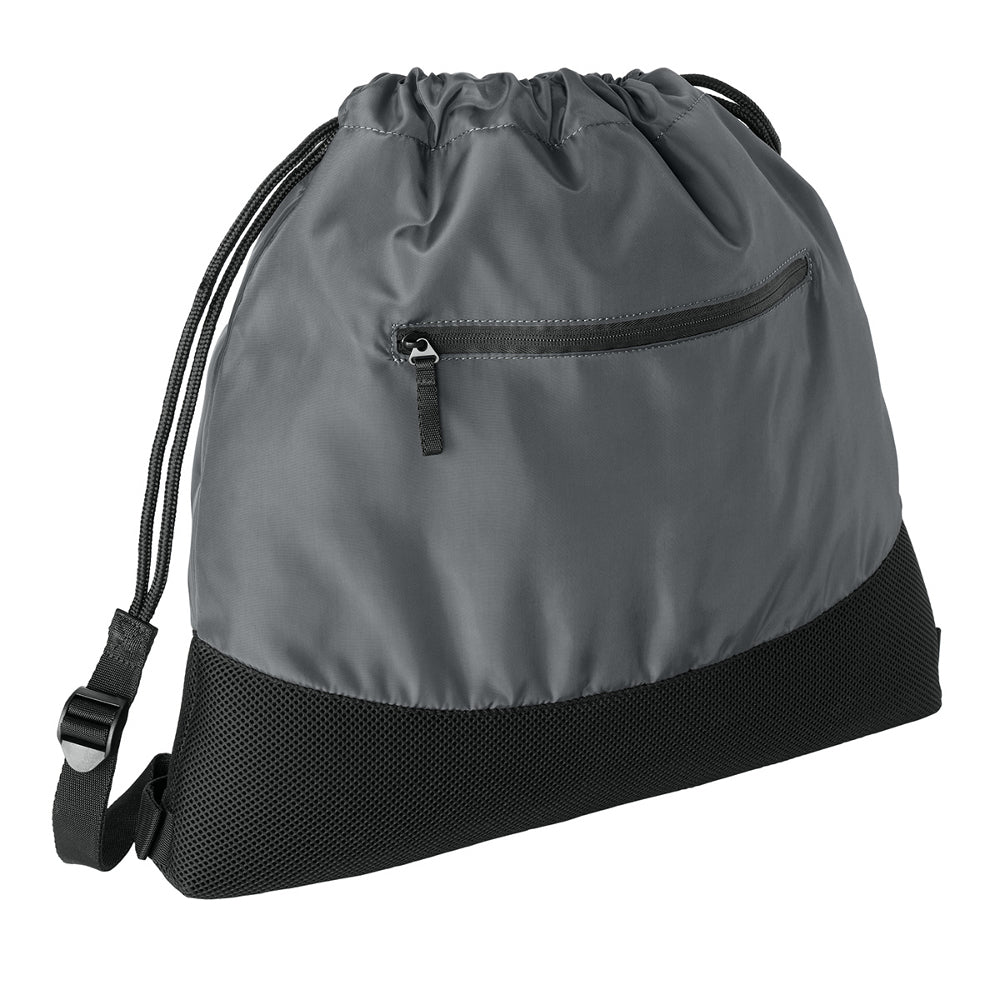 Agility Mesh Drawcord Closure Front Zippered Pocket Cinch