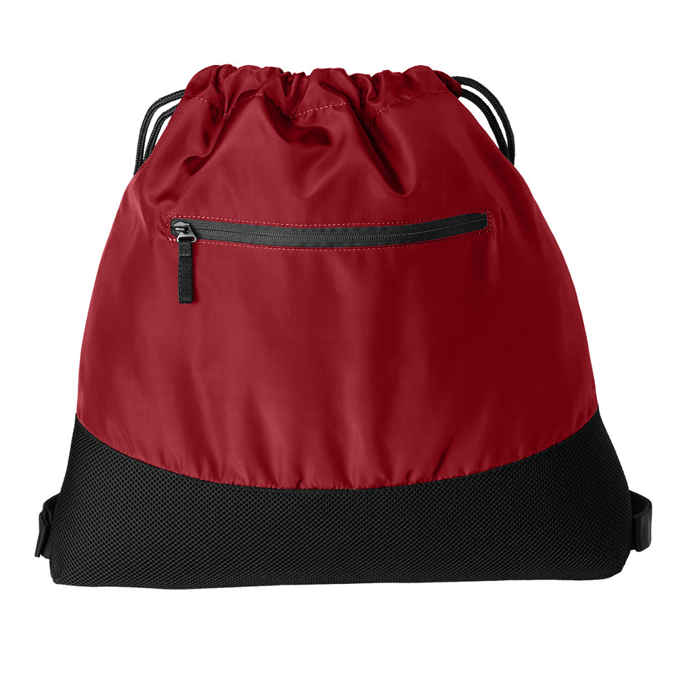 Agility Mesh Drawcord Closure Front Zippered Pocket Cinch