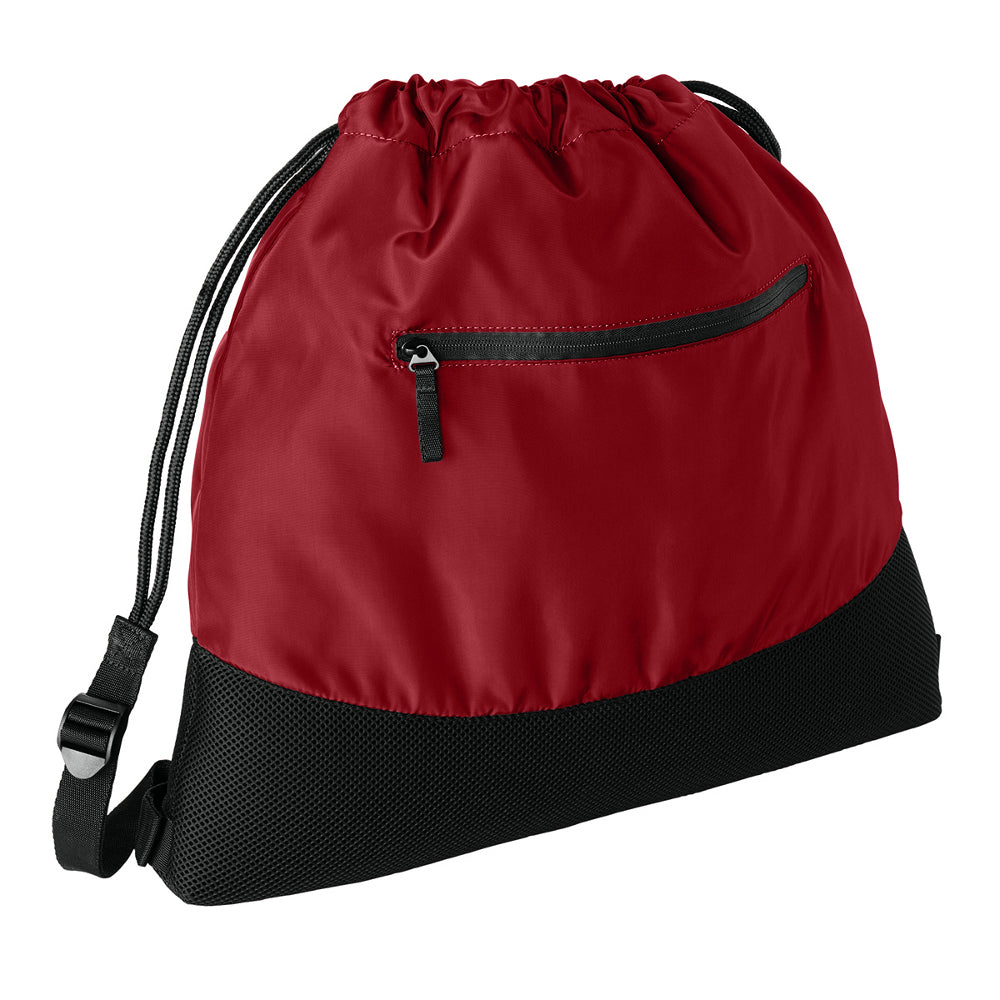 Agility Mesh Drawcord Closure Front Zippered Pocket Cinch