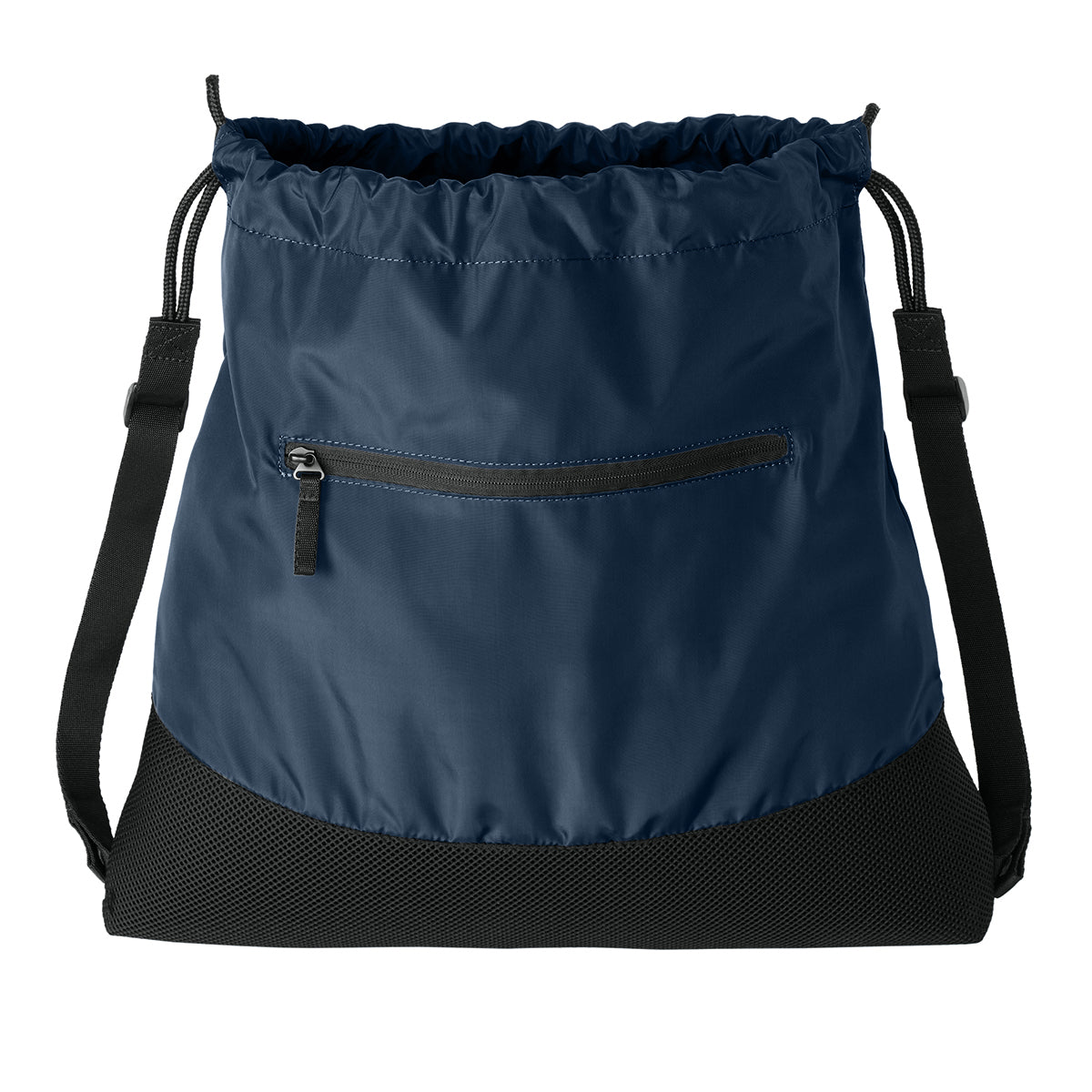 Agility Mesh Drawcord Closure Front Zippered Pocket Cinch