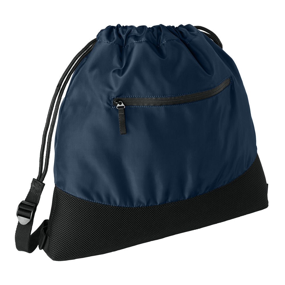 Agility Mesh Drawcord Closure Front Zippered Pocket Cinch