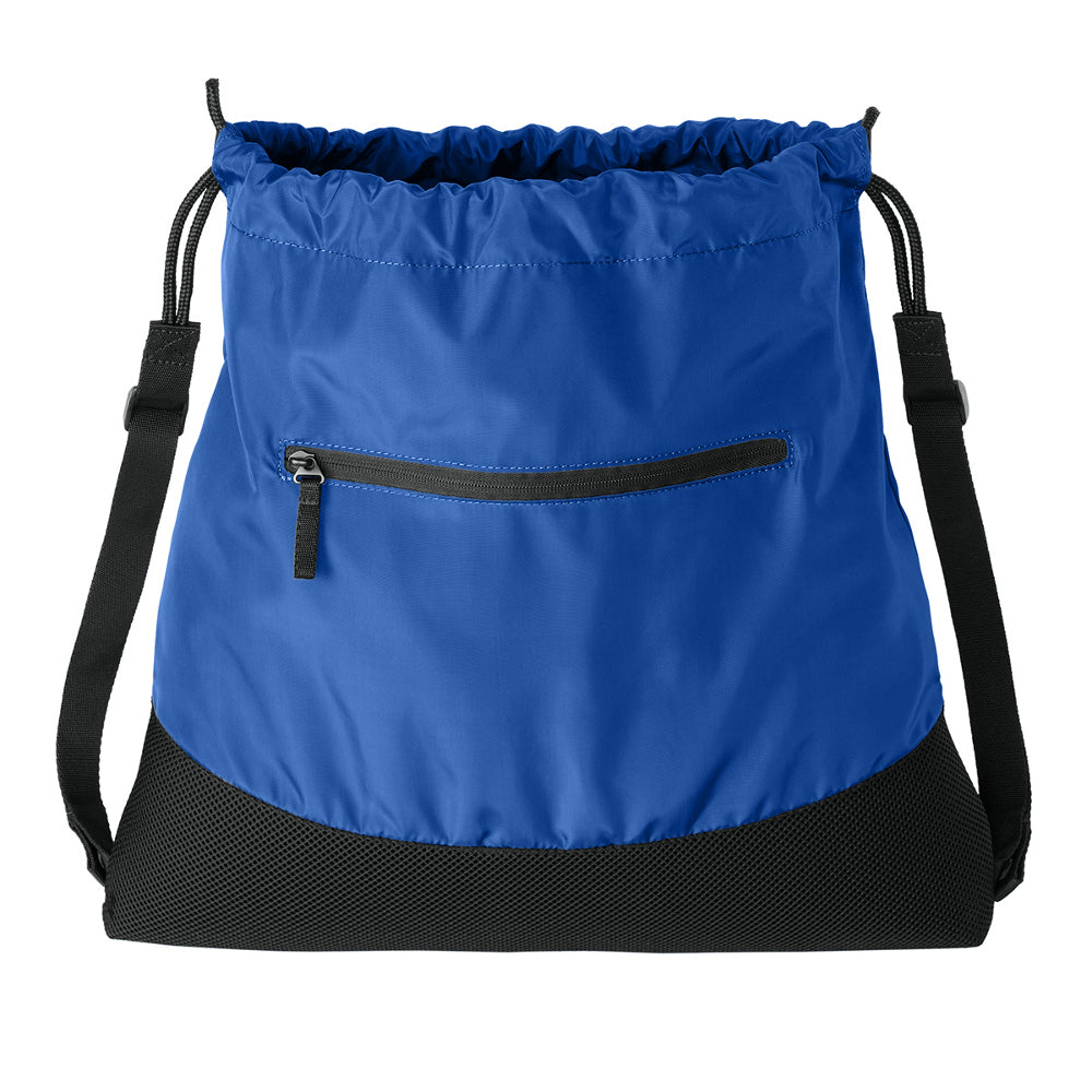 Agility Mesh Drawcord Closure Front Zippered Pocket Cinch