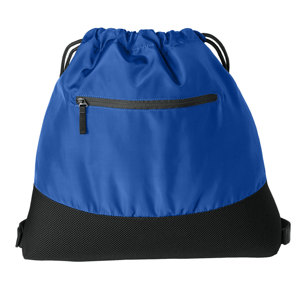 Agility Mesh Drawcord Closure Front Zippered Pocket Cinch