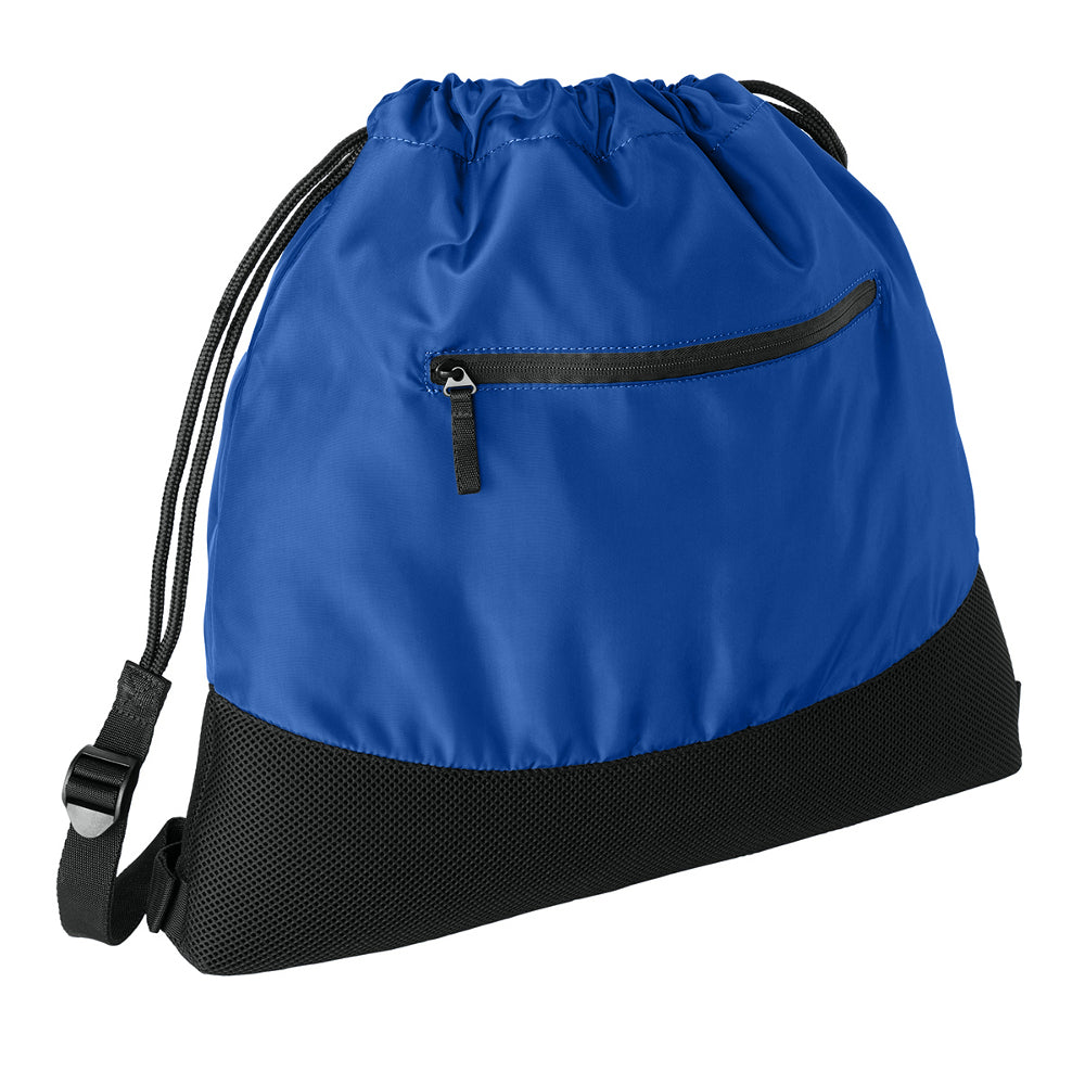 Agility Mesh Drawcord Closure Front Zippered Pocket Cinch