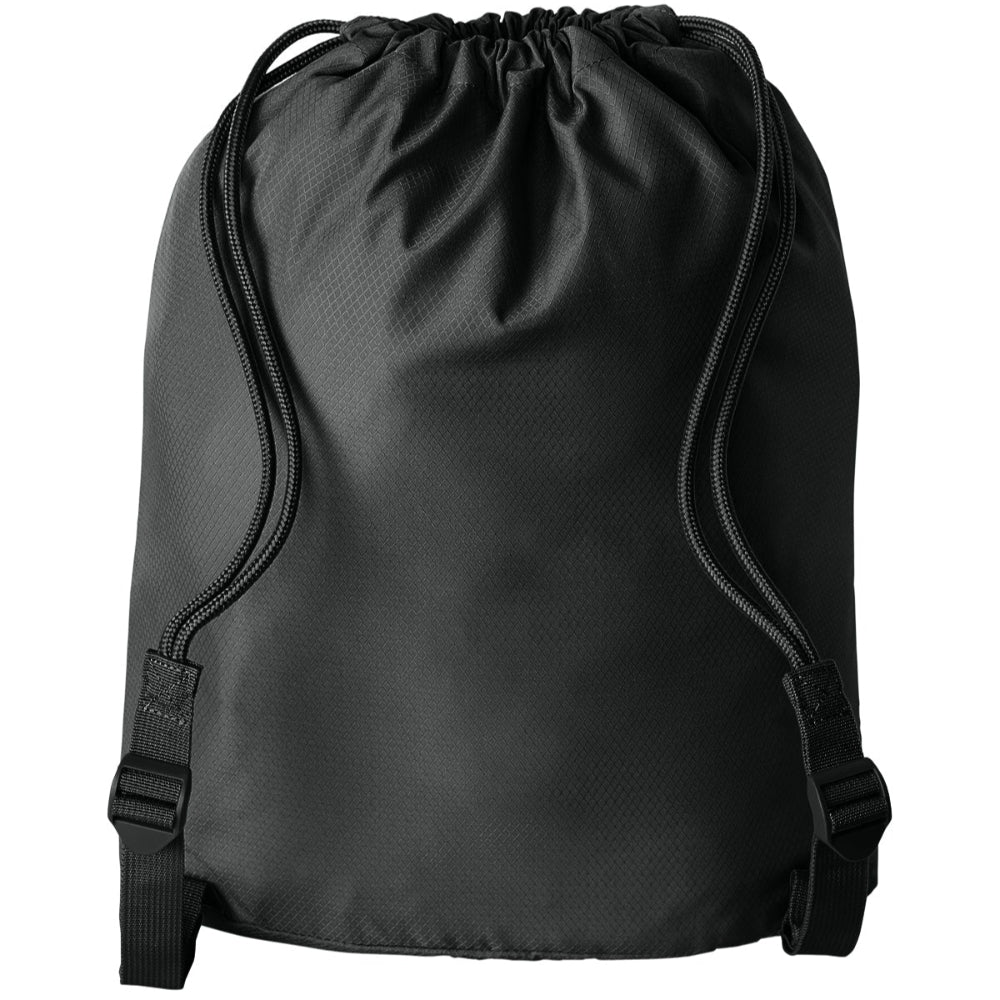 Diamond Front Zippered Pocket Cinch Bag