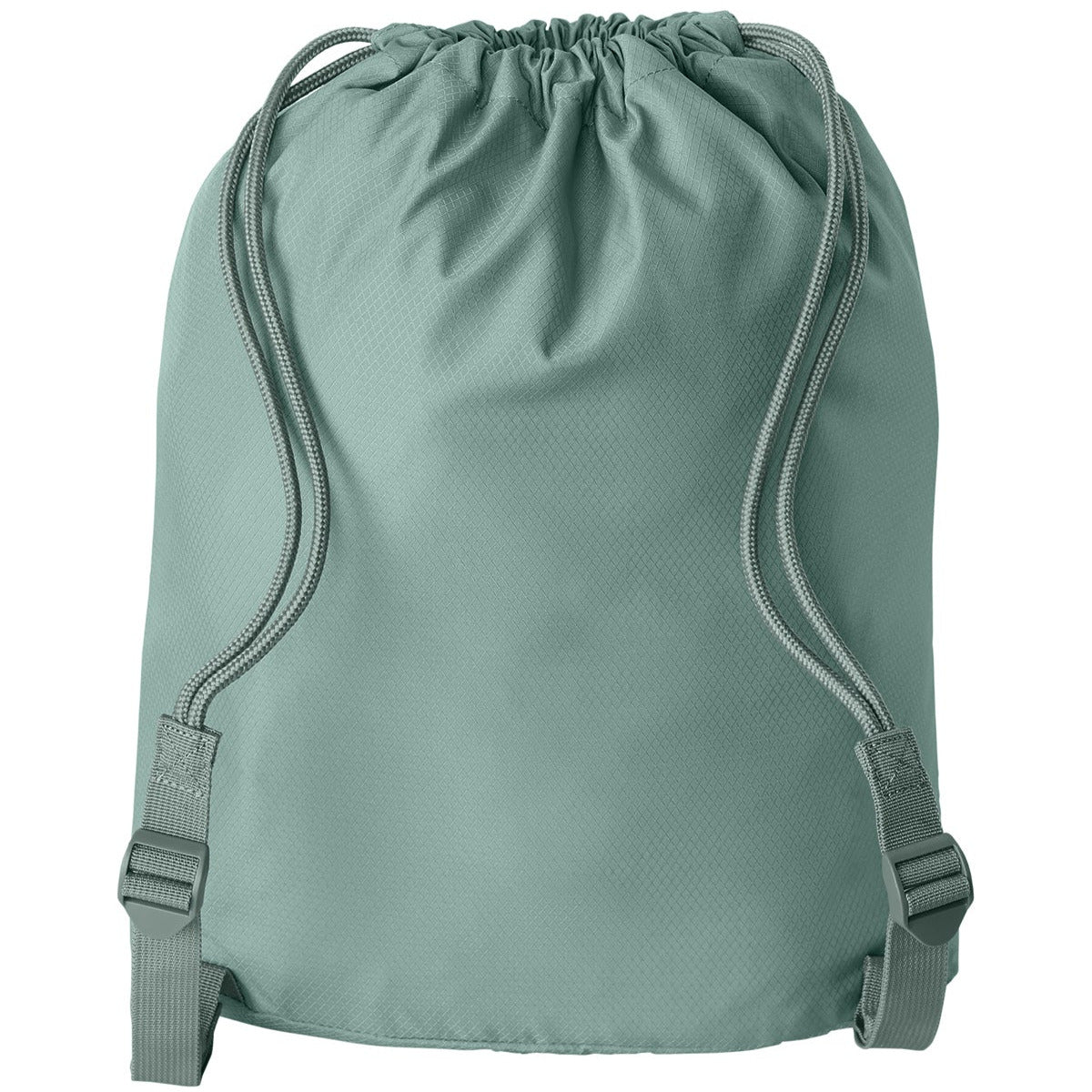 Diamond Front Zippered Pocket Cinch Bag