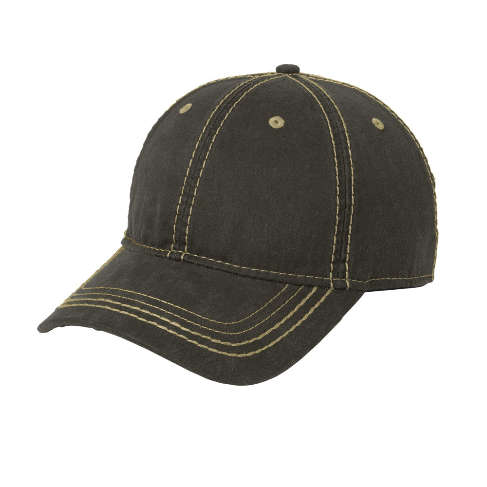 Men's Pigment Print Vintage Look with Outdoor Style Distressed Cap