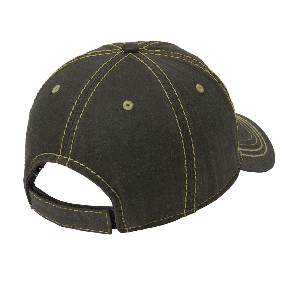 Men's Pigment Print Vintage Look with Outdoor Style Distressed Cap