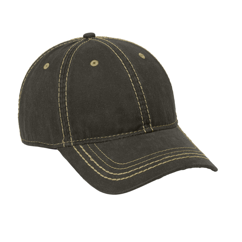 Men's Pigment Print Vintage Look with Outdoor Style Distressed Cap