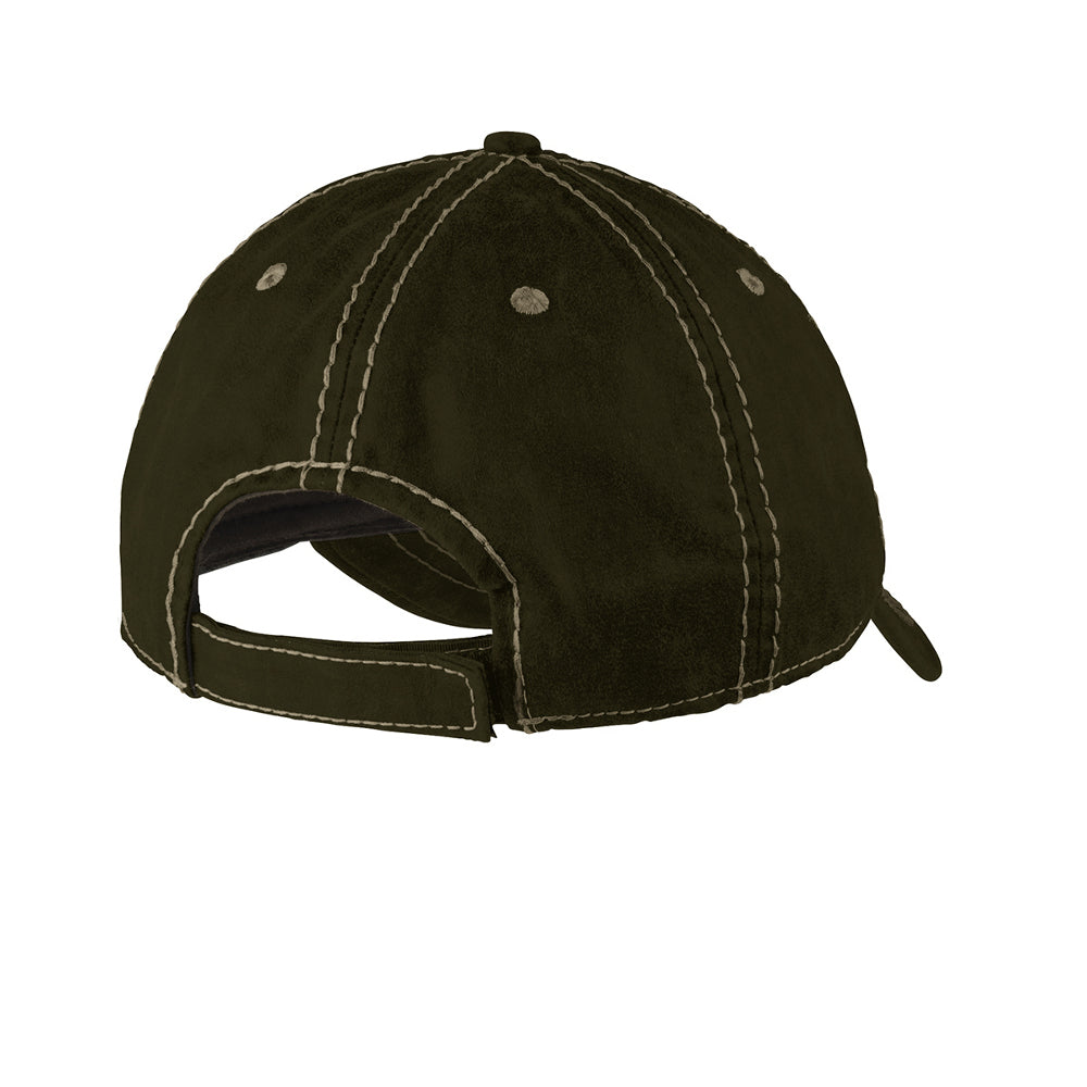Men's Pigment Print Vintage Look with Outdoor Style Distressed Cap