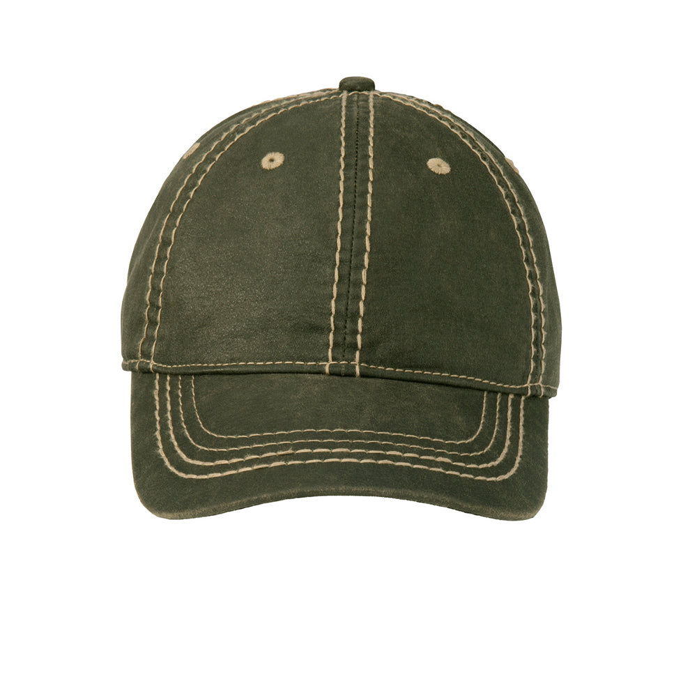 Men's Pigment Print Vintage Look with Outdoor Style Distressed Cap