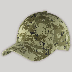 Digital Pattern Ripstop Camouflage Camo Look Cap