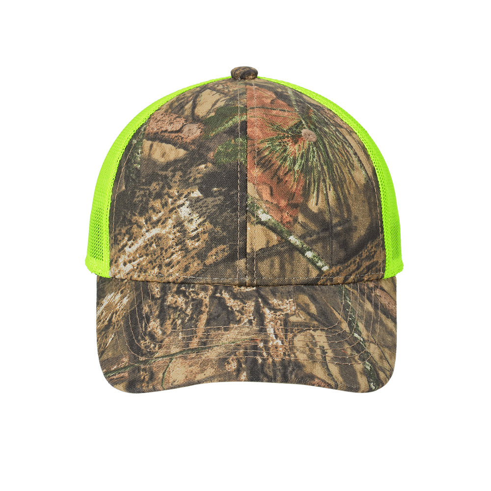 Men's Structured Camouflage Hook & Loop Closure Mesh Back Cap